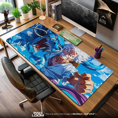 Luffy Gear 5 Mouse Pad - Thunder God Anime Desk Mat, Desk Mat, PC Accessories