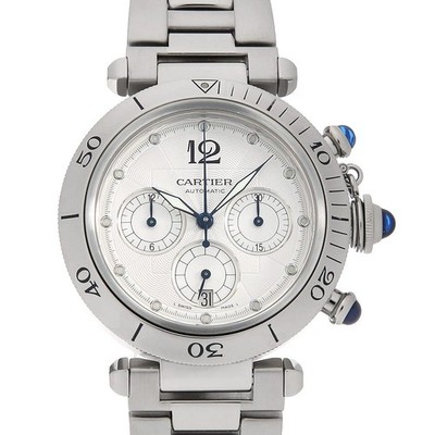 Cartier Pasha Chronograph W31030H3 second hand mens