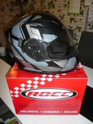 ROCC Motorrad Helm schwarz/silber L NEU UND OVP !!! NP 99,95 Euro 