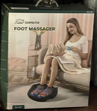 Snailax Shiatsu Foot Massager Machine with Heat,Massage Pain Relief Black NIB