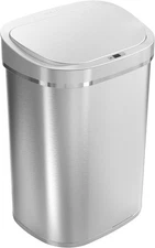 Ninestars DZT-80-35 Deluxe Automatic Touchless Infrared Motion Sensor Trash Can