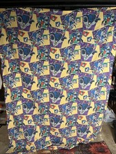 Vintage 1995 DC Comics Batman And Robin Twin Flat Sheet USA Made The Bibb Co
