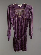 MICHAEL Michael Kors Holiday Dress Purple Small Rose Gold Hardware