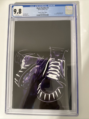 CGC 9.8 BLACK PANTHER #1 MIKE MAYHEW SNEAKERHEAD SNEAKER VIRGIN VARIANT