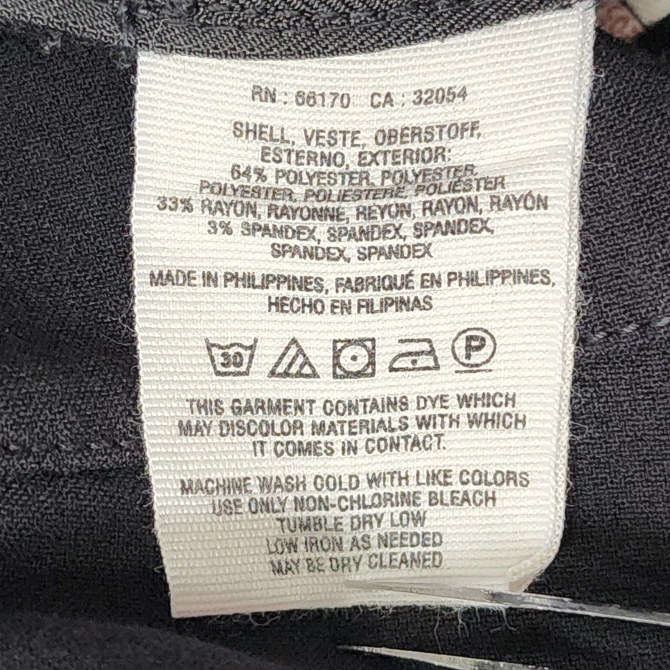 Anthropologie Cartonnier Pants Womens 4 Black High Rise Skinny Ponte Side Zip - Image 4 of 4