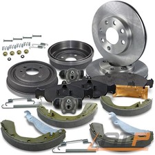 BREMSE BREMSEN SATZ SET KIT VORN + BREMSBACKENSATZ HINTEN FÜR OPEL ASTRA F 1.7 D