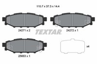 Textar Bremsbelagsatz, Scheibenbremse 2427101 FüR Subaru Toyota