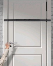 Security Door Bar Black - Heavy Duty Use as Door Security Bar 30 Inc