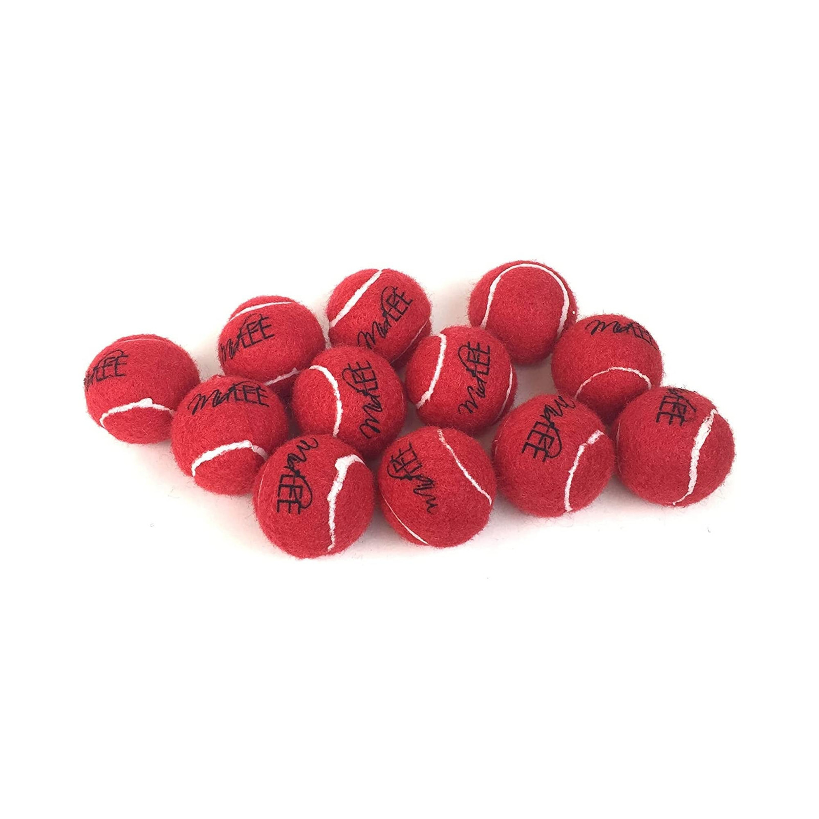 Mini Dog Tennis Balls, Red, 1.5