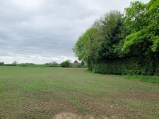 Photo A2 Woodland  flat  field  and  Manor  House  Farm Routh  c2015