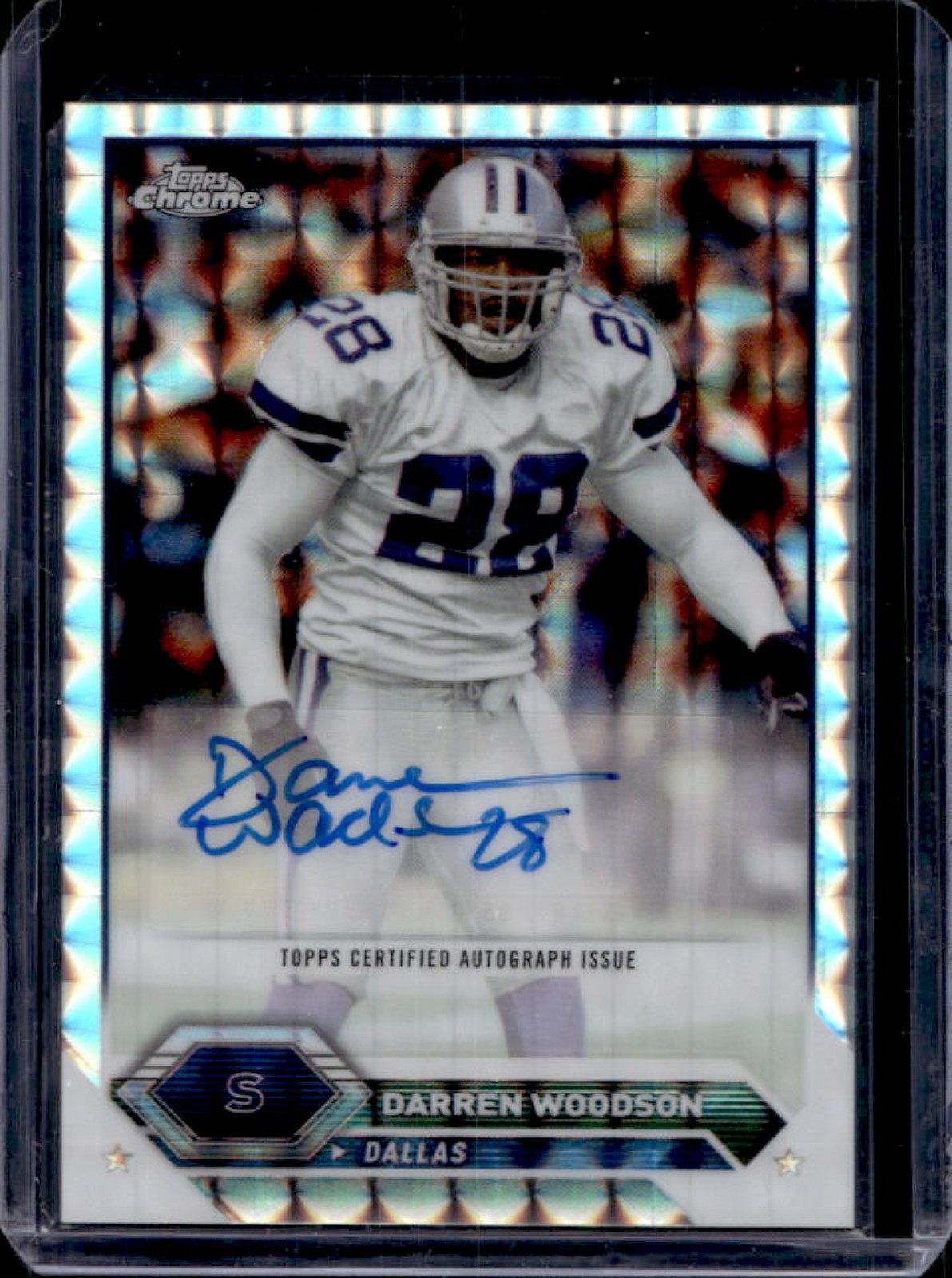 2023 Topps Composite Darren Woodson Chrome Auto Geometric #TCA-DW Cowboys