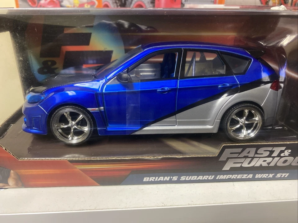 Jada TOYS BRIAN'S SUBARU IMPREZA WRX STI /W UPGRADED CHROME RIMS & INTERIOR - Image 2 of 4