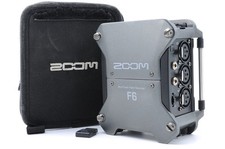 N Mint Zoom F6 Multi Track Field Recorder 32-Bit Float Recording w/ Case Adapter