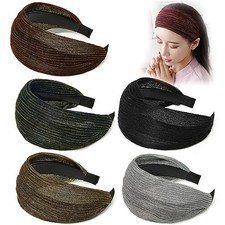 Women's Wide Lace Headbands - Large Non-Slip Hairbands - Pattern 2