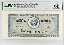 i-200303 Romania 1000.000 Lei 1947. PMG 66 EPQ