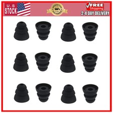6 Pairs Replacement Triple Flange Silicone Ear Tips for In Ear Headphones Medium