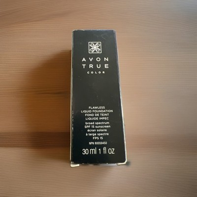 Avon True Color Flawless Liquid Foundation Light Ivory SPF 15 30ml Factory Seal