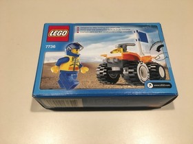 2008 Lego City 7736 Coast Guard Quad Bike Complete Box and Instructions