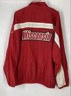 Reebok Mens Red Wisconsin Badgers NCAA Long Sleeve Windbreaker Jacket Size Large — photo 2