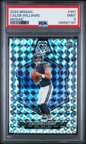 2024 PANINI MOSAIC MOSAIC #301 CALEB WILLIAMS PSA 9