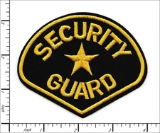 30 Pcs Embroidered Iron on patches Security Guard Badge 96x78mm AP025sR2