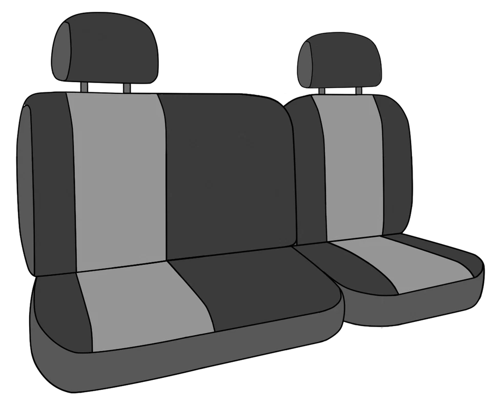 CalTrend 汽车座椅套 适合 Pontiac/Toyota Vibe|Matrix 2003-2008 木炭 — 第 4/4 张图片