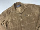 Polo Ralph Lauren Shirt Jacket Men Medium Corduroy Classic Fit Camp Overshirt