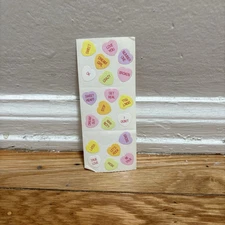 Vintage 1984 Mrs. Grossman’s Candy Hearts Stickers