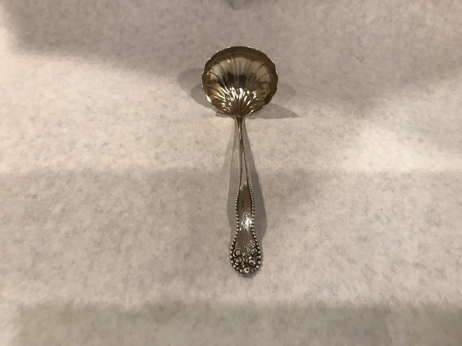 Vintage Sterling Lancaster Rose pattern by Gorham Sauce/gravy ladle circa 1900