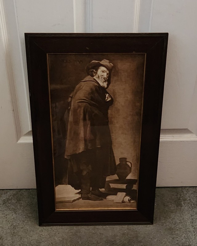 Antique Adolphe Braun Photo In Signed George F. Of Frame