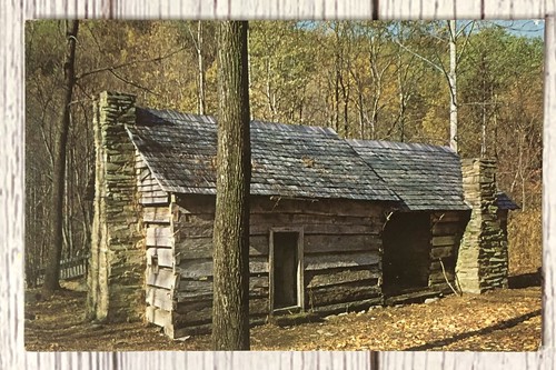 Ephraim Bales Cabin Homestead Cherokee Orchard near Gatlinburg TN Postcard - Picture 3 of 4