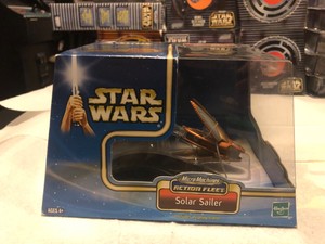 2002 HASBRO STAR WARS MICRO MACHINES ACTION FLEET SOLAR SAILER & DISPLAY STAND | eBay