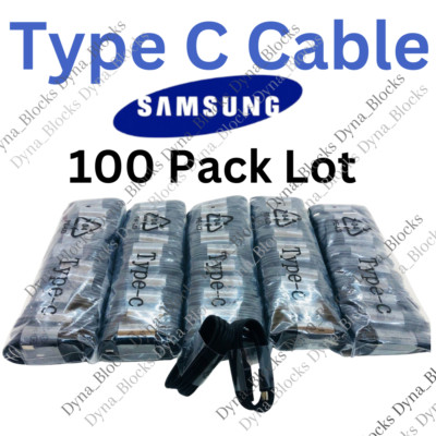 100x Type C to USB-A Fast Charge Cable Cord Charging Quick Charger For Samsung