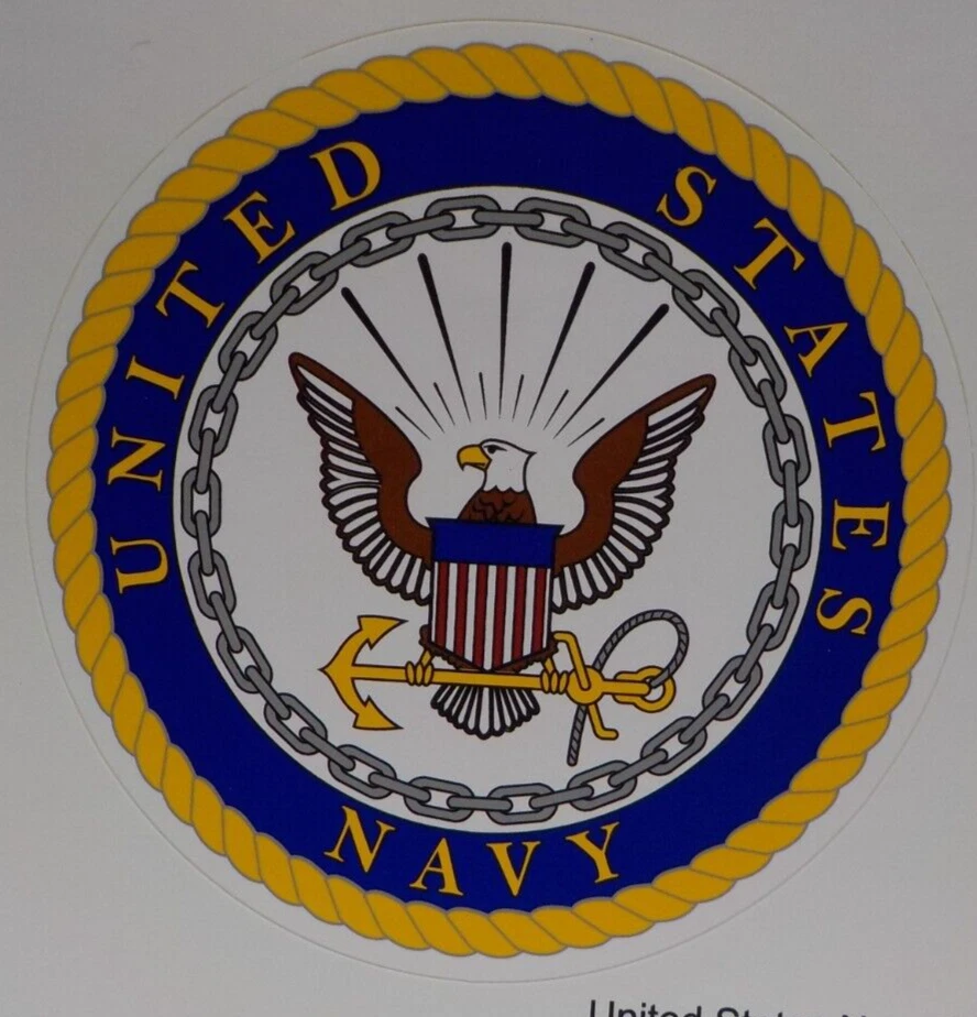 Calcomanía exterior militar de la Marina de los Estados Unidos para autos o camiones 5 x 5 pulgadas Foto 3 de 3