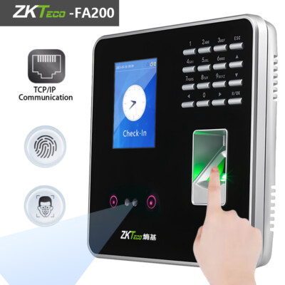 ZKTeco FA200 TCP/IP password Face Fingerprint Time Attendance Access Control