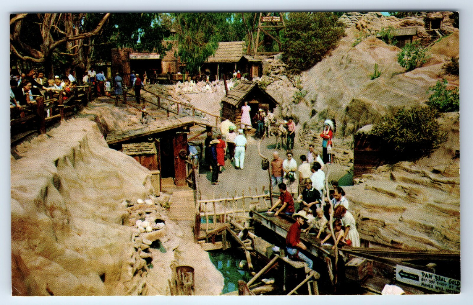 Vintage Postcard The Gold Mine Knott's Berry Farm Ghost Town | eBay