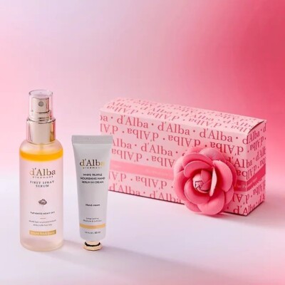 [D'Alba] First Spray Serum & Nourishing Serum in Hand Cream Gift Set / K-Beauty