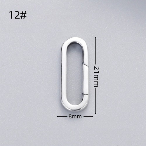925 Sterling Silver Oval Lobster Clasp Connector for Bracelet Necklace Jewelry D - Picture 21 of 29
