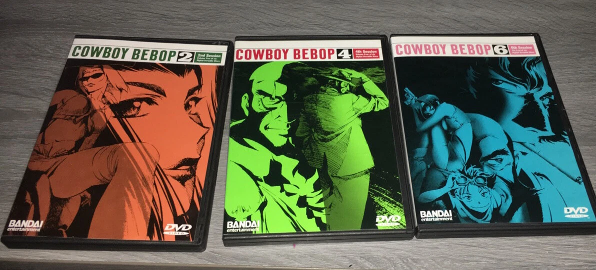 Cowboy Bebop Session 2,4,6. 3 DVD Set.