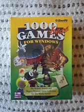1000 Best Games For Windows 3.1 and '95 CD Rom Card Action Childrens New Sealed