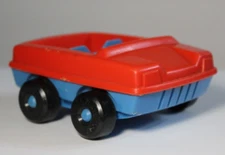 Vintage 1974 Playskool McDonald's Red & Blue Car Familiar Places Restaurant 430