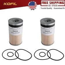 2x FS19728 Fuel Filter Water Separator 25 micron  PF7782 33656 L3578FXL
