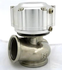 Maximizer 50mm V-Band external Wastegate (7psi) -  sliver with flanges