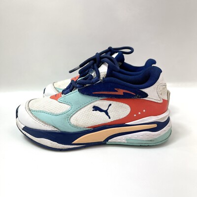 Puma Running System RS-Fast CS Courtside Sneakers Shoes White Athletic Kids 11C