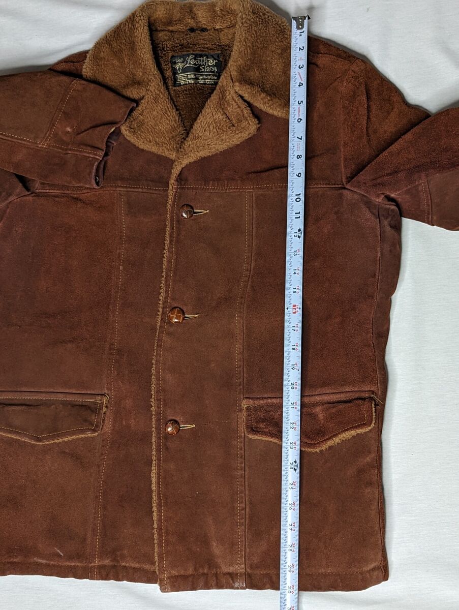 Sears the Leather Shop Men's 42 Tall Suede Coat Jacket With Sears the Leather Shop Men's 42 Tall Suede Coat Jacket With