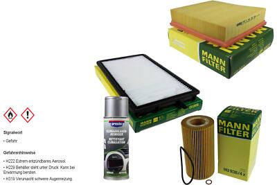 MANN-FILTER Paket Set + Presto Klima-Reiniger 13029011