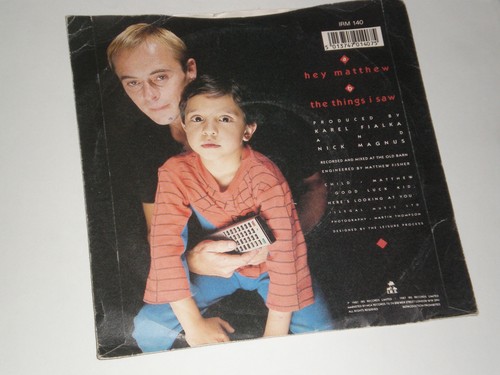 KAREL FIALKA - HEY MATTHEW - NEAR MINT 1987 I.R.S. LABEL PIC SLEEVE 7 ...