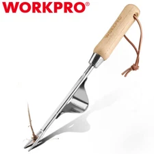 WORKPRO Weed Puller Tool Leverage Base V-Shaped Forks Weeds Removal Root Digging