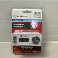 1 Westinghouse 2 Outlet Digital Programmable Bar Timer