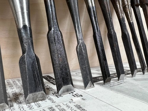 Vintage Japanese Chisel 12set Nomi /Hand Plane Saw Iron Hammer Hand Tool/d66 - Picture 12 of 21